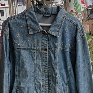 Embroidered Blue Jean Jacket